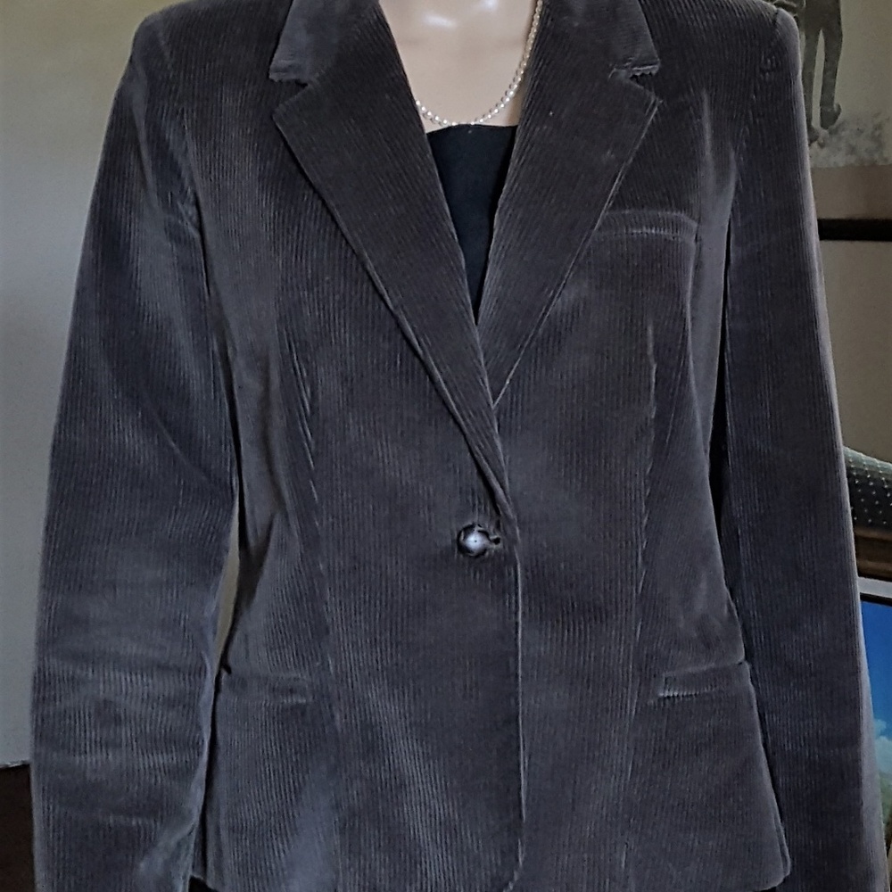 Nice Gray cordurory lined jacket